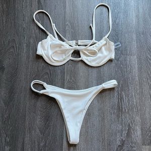 Medium white shein bikini